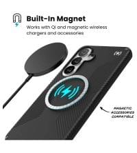 Magsafe Калъф за Samsung S26 Plus, Speck Presidio2 Grip Magnet Case, Черен - 3