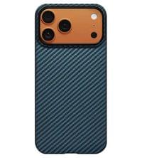 Magsafe Калъф за iPhone 17 Pro Max, Pitaka Edge Black/Blue Case, Черен - 2
