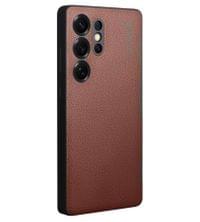 Активен Кожен Калъф за Samsung S25 Ultra, Qialino Smart View Book Case, Кафяв - 8