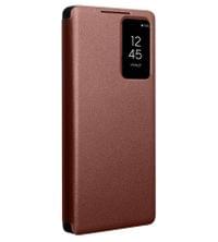 Активен Кожен Калъф за Samsung S25 Ultra, Qialino Smart View Book Case, Кафяв - 9