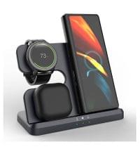 Безжично Зарядно за Samsung, GKK 3in1 Charging Station 15W, Черен - 3
