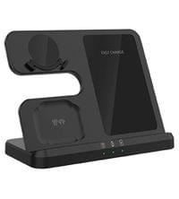 Безжично Зарядно за Samsung, GKK 3in1 Charging Station 15W, Черен - 8