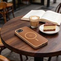 Magsafe Калъф за iPhone 17e/ 16e, Tech-Protect BasicMag Matte Case, Кафяв - 4