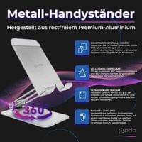Метална Стойка за Таблети и Смартфони за Бюро и Витрини, Desk Stand 360, Сребрист - 2 Метална Стойка за Таблети и Смартфони за Бюро и Витрини, Desk Stand 360, Сребрист - 2