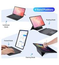 Калъф с Клавиатура за Samsung Tab S11 Ultra, Dux Ducis Keyboard 2in1 Case, Черен - 3