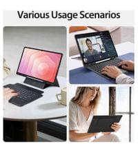 Калъф с Клавиатура за Samsung Tab S11 Ultra, Dux Ducis Keyboard 2in1 Case, Черен - 4