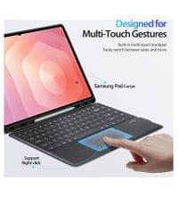 Калъф с Клавиатура за Samsung Tab S11 Ultra, Dux Ducis Keyboard 2in1 Case, Черен - 9