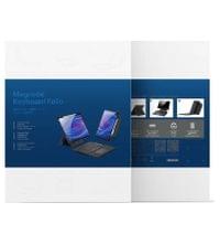 Калъф с Клавиатура за Samsung Tab S11 Ultra, Dux Ducis Keyboard 2in1 Case, Черен - 10