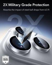 Протектор за Камерата на iPhone 18 Pro Max/ 18 Pro, ESR Armorite Camera Lens Glass, Сребрист - 3 Протектор за Камерата на iPhone 18 Pro Max/ 18 Pro, ESR Armorite Camera Lens Glass, Сребрист - 3