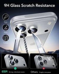 Протектор за Камерата на iPhone 18 Pro Max/ 18 Pro, ESR Armorite Camera Lens Glass, Сребрист - 4 Протектор за Камерата на iPhone 18 Pro Max/ 18 Pro, ESR Armorite Camera Lens Glass, Сребрист - 4