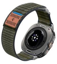 Текстилна Каишка за Samsung Watch Ultra 1/2 47mm, Spigen WBF0 Band, Зелен - 7 Текстилна Каишка за Samsung Watch Ultra 1/2 47mm, Spigen WBF0 Band, Зелен - 7