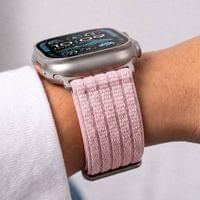Текстилна Каишка за Apple Watch 44/ 45/ 46/ 49mm, Tech-Protect Nylon Sport Band, Розов - 7