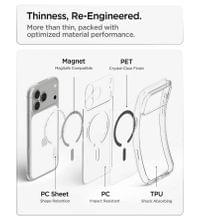 Magsafe Калъф за iPhone 18 Pro Max/ 17 Pro Max, Spigen Ultra Hybrid Mag Fit Case Clear/Graphite, Прозрачен - 11 Magsafe Калъф за iPhone 18 Pro Max/ 17 Pro Max, Spigen Ultra Hybrid Mag Fit Case Clear/Graphite, Прозрачен - 11