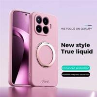MagSafe Силиконов Калъф за Xiaomi 17T Pro, Liquid Silicone Case, Розов - 2