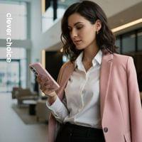 Magsafe Калъф за Samsung S26, Crong Hybrid Matte Magnetic Case, Розов - 2