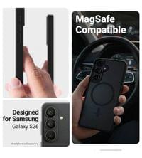 Magsafe Калъф за Samsung S26, Crong Hybrid Matte Magnetic Case, Розов - 2