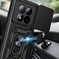 Калъф с Предпазител за Камера и Стойка за Xiaomi Redmi Note 15 Pro 5G, Tech-Protect CamShield Pro Case, Черен - 3