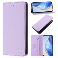 Кожен Калъф с Джобове за Xiaomi 15T Pro, Rfid Wallet Case, Лилав - 4