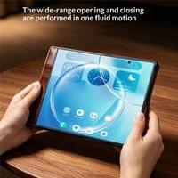 Кожен Калъф за Samsung Z Fold 8, Qialino Leather Book Case, Кафяв - 11