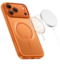 Magsafe Калъф за iPhone 17 Pro, Tech-Protect MagPeak Matte Cosmic Orange Case, Оранжев - 2
