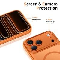 Magsafe Калъф за iPhone 17 Pro, Tech-Protect MagPeak Matte Cosmic Orange Case, Оранжев - 3