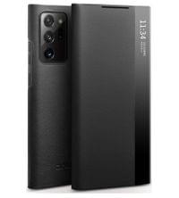 Активен Калъф за Samsung Note 20 Ultra, Qialino Smart Book Case, Черен - 0