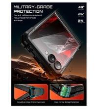 Magsafe Противоударен Калъф за Samsung Z Flip 8, Supcase UB Grip Mag Case, Черен - 3