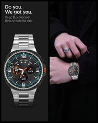 Стъклен Протектор за Samsung Watch 8 Classic 46mm, Spigen EZ Fit Glass 2бр., Прозрачен - 7