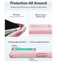 Magsafe Калъф за iPhone 18 Pro/ 17 Pro, ESR Classic Hybrid Kickstand Frosted Mag Case, Розов - 4