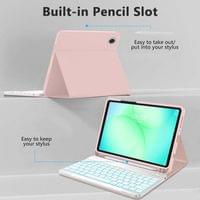Калъф с Клавиатура за Samsung Tab A11 / A9 8.7", Tech-Protect SC Pen Keyboard Case, Розов - 3 Калъф с Клавиатура за Samsung Tab A11 / A9 8.7", Tech-Protect SC Pen Keyboard Case, Розов - 3