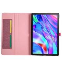 Калъф за Lenovo Idea Tab Plus 12.1 TB-361, Tri-Fold Leather Card Case, Розов - 2