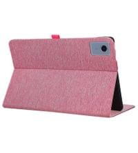 Калъф за Lenovo Idea Tab Plus 12.1 TB-361, Tri-Fold Leather Card Case, Розов - 2 Калъф за Lenovo Idea Tab Plus 12.1 TB-361, Tri-Fold Leather Card Case, Розов - 2