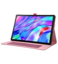 Калъф за Lenovo Idea Tab Plus 12.1 TB-361, Tri-Fold Leather Card Case, Розов - 3 Калъф за Lenovo Idea Tab Plus 12.1 TB-361, Tri-Fold Leather Card Case, Розов - 3