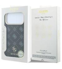 Magsafe Калъф за iPhone 18 Pro/ 17 Pro, Guess Peony 4G Small Logo Case, Черен - 6 Magsafe Калъф за iPhone 18 Pro/ 17 Pro, Guess Peony 4G Small Logo Case, Черен - 6
