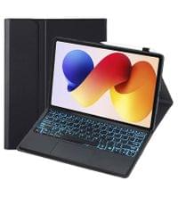 Калъф с Клавиатура за Xiaomi Redmi Pad 2 Pro 12.1&amp;quot;, Keyboard+TouchPad Backlit Case, Черен - 1