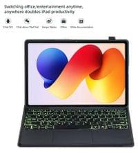 Калъф с Клавиатура за Xiaomi Redmi Pad 2 Pro/ Poco M1 12.1&amp;quot;, Keyboard+TouchPad Backlit Case, Черен - 3