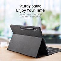 Калъф с Клавиатура за Samsung Tab S11 Ultra 14.6&amp;quot;, Dux Ducis Keyboard+Touch Leather Case, Черен - 3