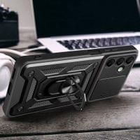 Калъф с Предпазител за Камера и Стойка за Xiaomi Redmi 15C 4G, Tech-Protect CamShield Pro Case, Черен - 4