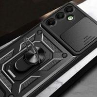 Калъф с Предпазител за Камера и Стойка за Xiaomi Redmi 15C 4G, Tech-Protect CamShield Pro Case, Черен - 5