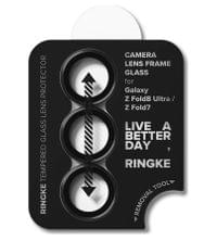 Протектор за Камера за Samsung Fold 8 Ultra, Ringke Cam Lens Frame Glass 2бр., Черен - 3