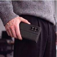 Кожен Калъф за Samsung Z Fold 8 Ultra, Tech-Protect Wallet Book Case, Черен - 5