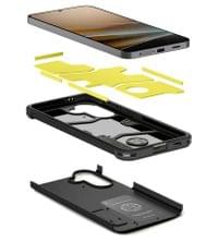 Калъф с Поставка за Samsung A37, Spigen Tough Armor Case, Черен - 5