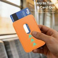 Magsafe Калъф за Карти, GKK Card Holder RFID Case, Оранжев - 2
