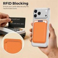 Magsafe Калъф за Карти, GKK Card Holder RFID Case, Оранжев - 5