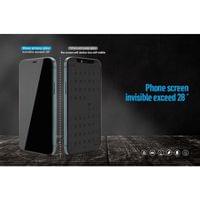 Затъмняващ Стъклен Протектор за iPhone Air, Blueo Privacy 5D Glass, Черен (Bulk) - 3