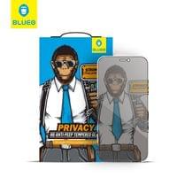 Затъмняващ Стъклен Протектор за iPhone Air, Blueo Privacy 5D Glass, Черен (Bulk) - 4