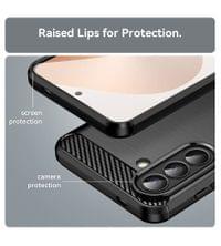 Противоударен Калъф за Samsung A57, Techsuit Premium Carbon Case, Черен - 3 Противоударен Калъф за Samsung A57, Techsuit Premium Carbon Case, Черен - 3