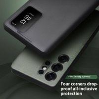 Активен Кожен Калъф за Samsung S25 Ultra, Qialino Smart View Book Case, Зелен - 6 Активен Кожен Калъф за Samsung S25 Ultra, Qialino Smart View Book Case, Зелен - 6