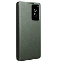 Активен Кожен Калъф за Samsung S25 Ultra, Qialino Smart View Book Case, Зелен - 16