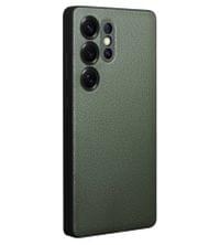 Активен Кожен Калъф за Samsung S25 Ultra, Qialino Smart View Book Case, Зелен - 17